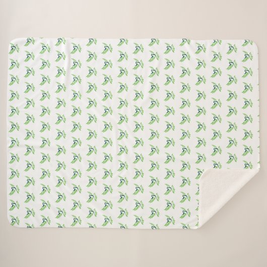 Custom Cozy Sherpa Blanket Sherpa Deken (Voorkant (horizontaal))