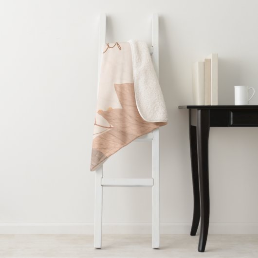 Custom Cozy Sherpa Blanket Sherpa Deken (In situ)