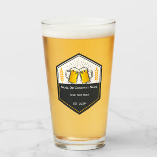 Custom Craft Beer Logo Glass Glas