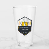 Custom Craft Beer Logo Glass Glas (Voorkant)