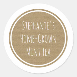 Custom Craft Paper Gedrukt Flespot Label