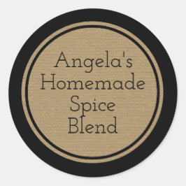 Custom Craft Paper Print Fles Canning Jar Label