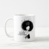 Custom Craft Queen met Afro Quote 039 Nieuwigheid Koffiemok (Links)