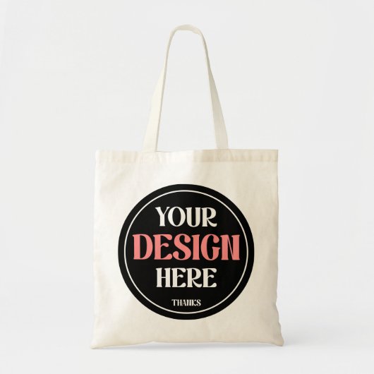 Custom-crafted, crisp, modern & sleek tote bag (Voorkant)