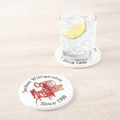 Custom Crazy Firefighter Zandsteen Onderzetter (Zijkant)