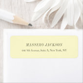Custom cream personalized minimalist address name etiket (Insitu)
