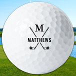 Custom Create Golfer Personalized Monogram & Name Golfballen<br><div class="desc">Elevate your golf game with our Personalized Monogram Golf Balls—the perfect blend of style and performance. These modern golf balls are not just a tool for the course; they are a statement of individuality and sophistication. Unique Personalization - Monogram Initials and Name: Customize each ball with your initials and name...</div>
