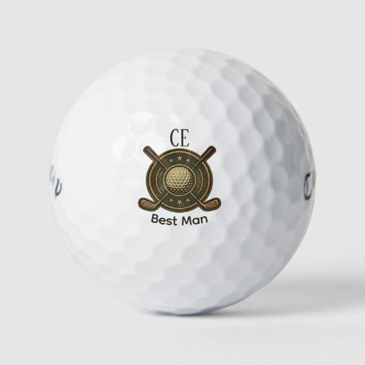 Custom Create Your Own Best Man Golf  Golfballen (Voorkant)