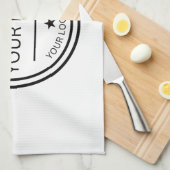 Custom Create Your Own Design Housewarming Gift Theedoek (Quarter Fold)