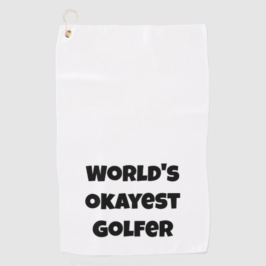 Custom Create Your Own Funny Golf Golfhanddoek (Voorkant)