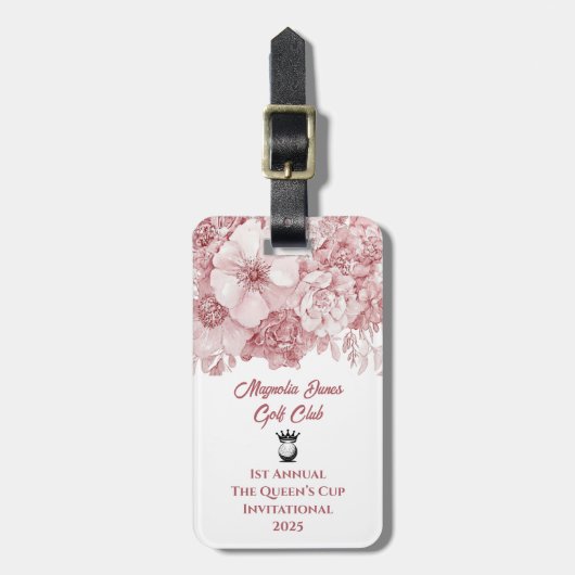 Custom Create Your Own Golf Tournament Bagagelabel (Voorkant verticaal)