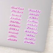 Custom Creative 3D Label Naam Stickers voor Meisje