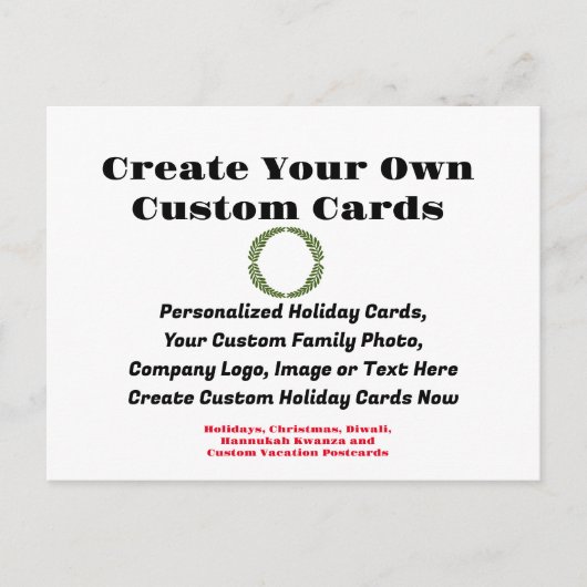 Custom Creëer Holiday Seizoensgebonden Kaart - Gep (Voorkant)