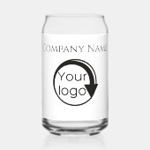 Custom Creëer je eigen logo promo Glass. Blikvorm Glas (Voorkant)