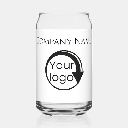 Custom Creëer je eigen logo promo Glass. Blikvorm Glas (Voorkant)