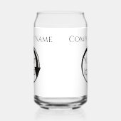 Custom Creëer je eigen logo promo Glass. Blikvorm Glas (Rechts)