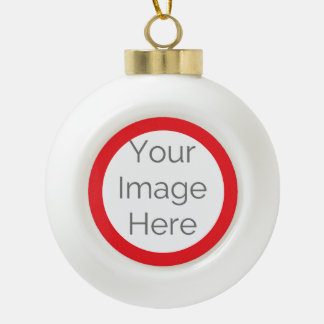 Custom creëer uw eigen foto keramische bal ornament