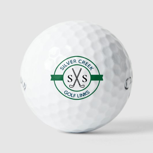 Custom Creëer Uw eigen golfbaan Club Golfballen (Voorkant)