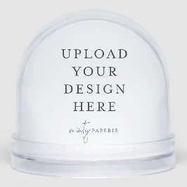 Custom Creëer Uw eigen Wereldbol van de sneeuw Sneeuwbol