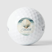 Custom Creëer Uw Elegant Monogram Golfballen (Voorkant)