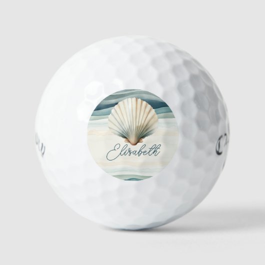 Custom Creëer Uw Elegant Monogram Golfballen (Voorkant)