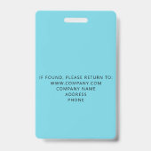 Custom Crew Member Event Blue Badge (Achterkant)