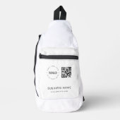 Custom Crossbody Bag met Logo Qr Code & Tekst Sling Bag (Voorkant)