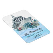 Custom Cruise 10e bruiloft Jubileum Keepsake Magneet (Rechterzijde)