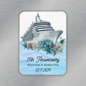 Custom Cruise 25e bruiloft Jubileum Keepsake Magneet