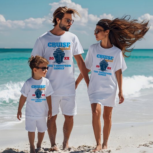 Custom Cruise Squad 2024 gepersonaliseerde grappig T-shirt