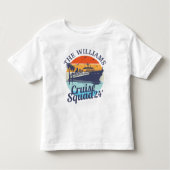 Custom Cruise Squad Familie Groep Vrienden Zonsond Kinder Shirts (Voorkant)