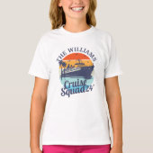 Custom Cruise Squad Familie Groep Vrienden Zonsond T-shirt (Voorkant)