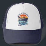Custom Cruise Squad Familie Groep Vrienden Zonsond Trucker Pet<br><div class="desc">Vaar in stijl met onze "Custom Cruise Squad Family Group Friends Sunset." truckerhoed. Personaliseer het met uw familienaam of groep voor een vleugje eenheid. Perfect voor het vastleggen van gekoesterde herinneringen van uw avonturen samen. Of je nu exotische havens verkent of op het dek zit te loungen, deze trucker is...</div>