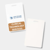 Custom CTS Clinical Technology Services Companion Badge (Voor- en achterkant)