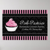 CUSTOM Cupcake Bakery Business Poster (Voorkant)