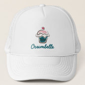 Custom Cupcake Bakery Side Pocket Logo Business Trucker Pet (Voorkant)