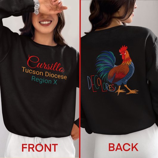 Custom Cursillo Decolores with Diocese & Region  Trui