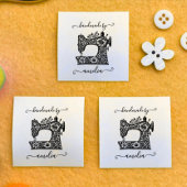 Custom cut and sew machine | sew in on label grosgrain lint