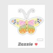 Custom Cut Butterfly Sticker #5 (Vel)