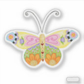 Custom Cut Butterfly Sticker #5 (Voorkant)