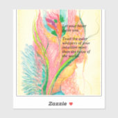 Custom-Cut  Flower Angel Vinyl Sticker (Vel)