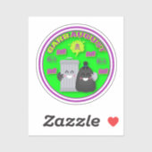 Custom Cut GarbAugust Sticker (Vel)