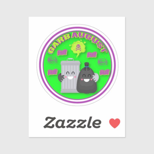 Custom Cut GarbAugust Sticker (Vel)