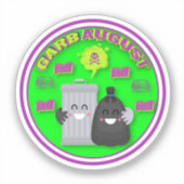Custom Cut GarbAugust Sticker (Voorkant)