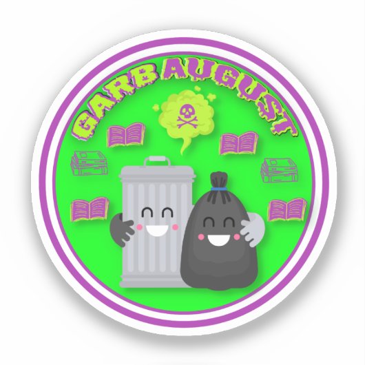 Custom Cut GarbAugust Sticker (Voorkant)