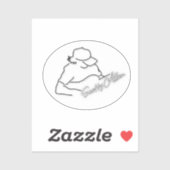 Custom Cut Oval Scotty Allen Officiële Logo Sticke Sticker (Vel)