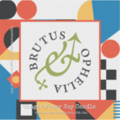 Custom-Cut Vinyl Abstract Geometric Product Label  (Voorkant)