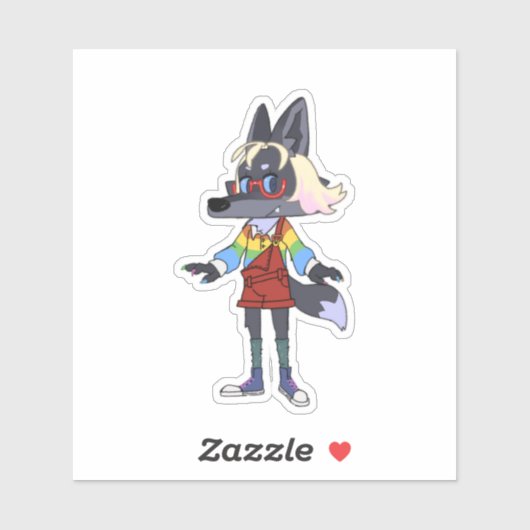 Custom-Cut Vinyl Sticker (Vel)