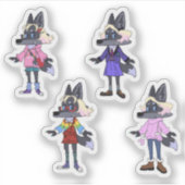 Custom-Cut Vinyl Sticker (Voorkant)