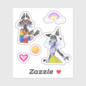 Custom-Cut Vinyl Sticker (Vel)